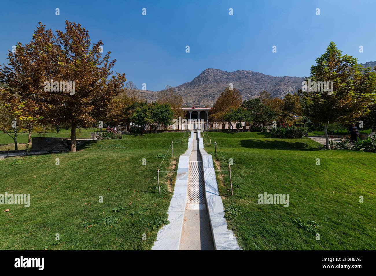 Jardins de Babur, Kaboul, Afghanistan Banque D'Images