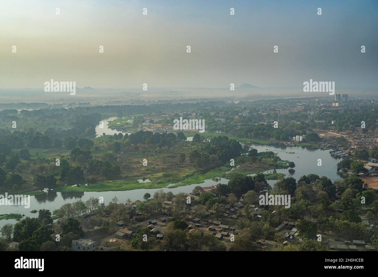 Antenne du Nil blanc, Juba, Soudan du Sud Banque D'Images