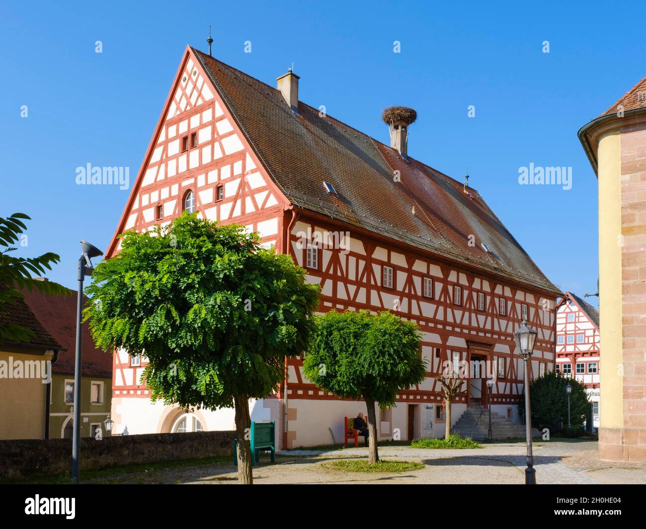 Wolfram von Eschenbach, Musée Wolframs-Eschenbach, Middle Franconia, Bavaria, Germany Banque D'Images