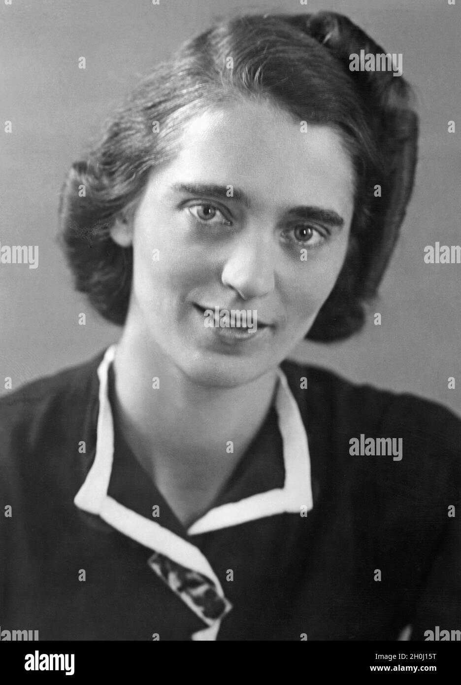 Portrait d'une jeune femme (Fräulein Haagen) à partir de 1938.[traduction automatique] Banque D'Images
