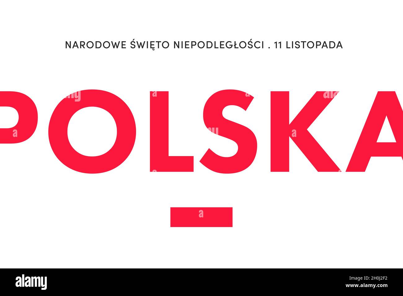 Jour de l'indépendance de la Pologne.(Polonais : Narodowe Święto Niepodległości, Polska.Traduction: Journée nationale de l'indépendance, Pologne.)Novembre 11 Banque D'Images