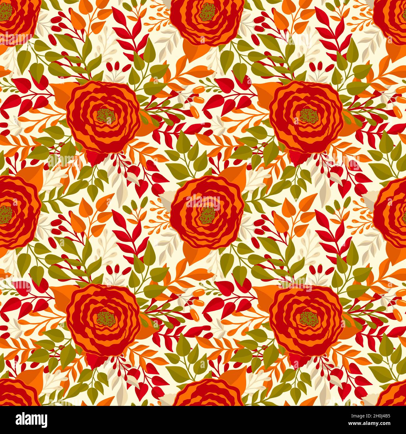 Motif fleuri sans couture.élégant motif floral.imprimé botanique. Imprimé mode. Illustration de Vecteur