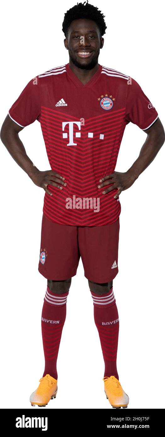 Munich, Allemagne.13 octobre 2021.Alphonso DAVIES (FC Bayern Munich), image unique, découpe, photo du corps entier, figure entière.USAGE ÉDITORIAL UNIQUEMENT !À DES FINS ÉDITORIALES UNIQUEMENT !Équipe FC Bayern Munich.Football 1.Bundesliga, saison 2021/2022 crédit: Peter Schreiber/FC Bayern Munich via Sven Simon Fotoagentur GmbH & Co. Pressefoto KG # Prinzess-Luise-Str.41 # 45479 M uelheim/R uhr # Tél0208/9413250 # Fax.0208/9413260 # GLS Banque # BLZ 430 609 67 # compte 4030 025 100 # IBAN DE75 4306 0967 4030 0251 00 # BIC GENODEM1GLS # www.svensimon.net./dpa/Alamy Live News Banque D'Images