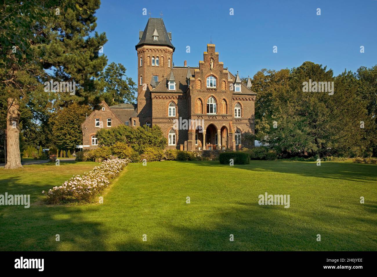 Marienburg à Monheim, Allemagne, Rhénanie-du-Nord-Westphalie, Bergisches Land, Monheim am Rhein Banque D'Images