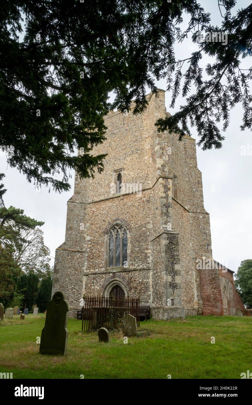 Église Sainte-Marie-la-Vierge, Bawdsey, Suffolk, Anglia est Banque D'Images