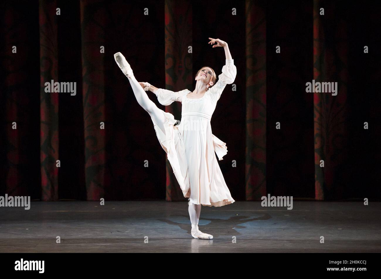 Une vue générale des répétitions de Roméo et Juliette jouées par le ballet national du Canada à Sadler's Wells à Londres. Banque D'Images