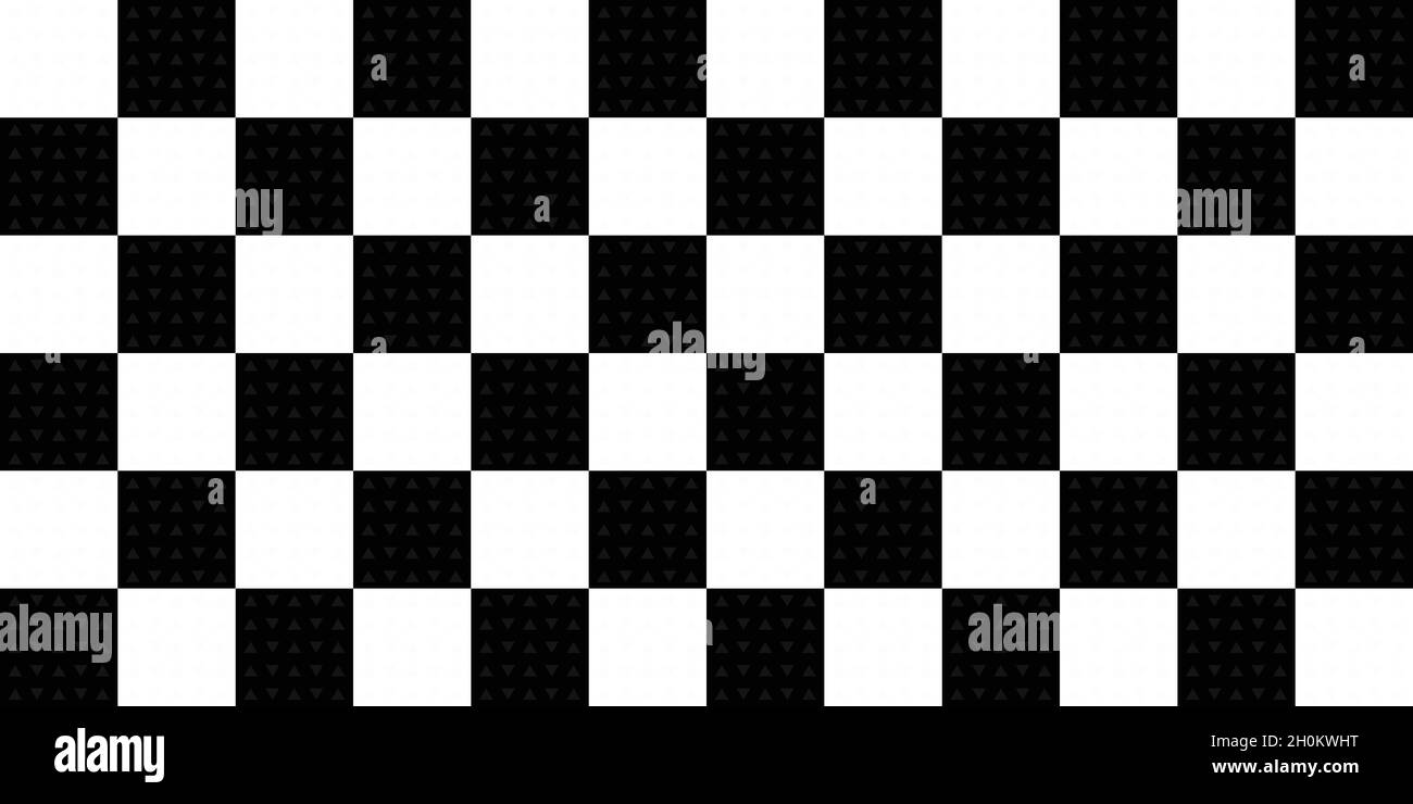 Arrière-plans abstraits élément texture noir et blanc carré pixel texture damier tissu textile papier peint motif illustration vectorielle sans couture Illustration de Vecteur