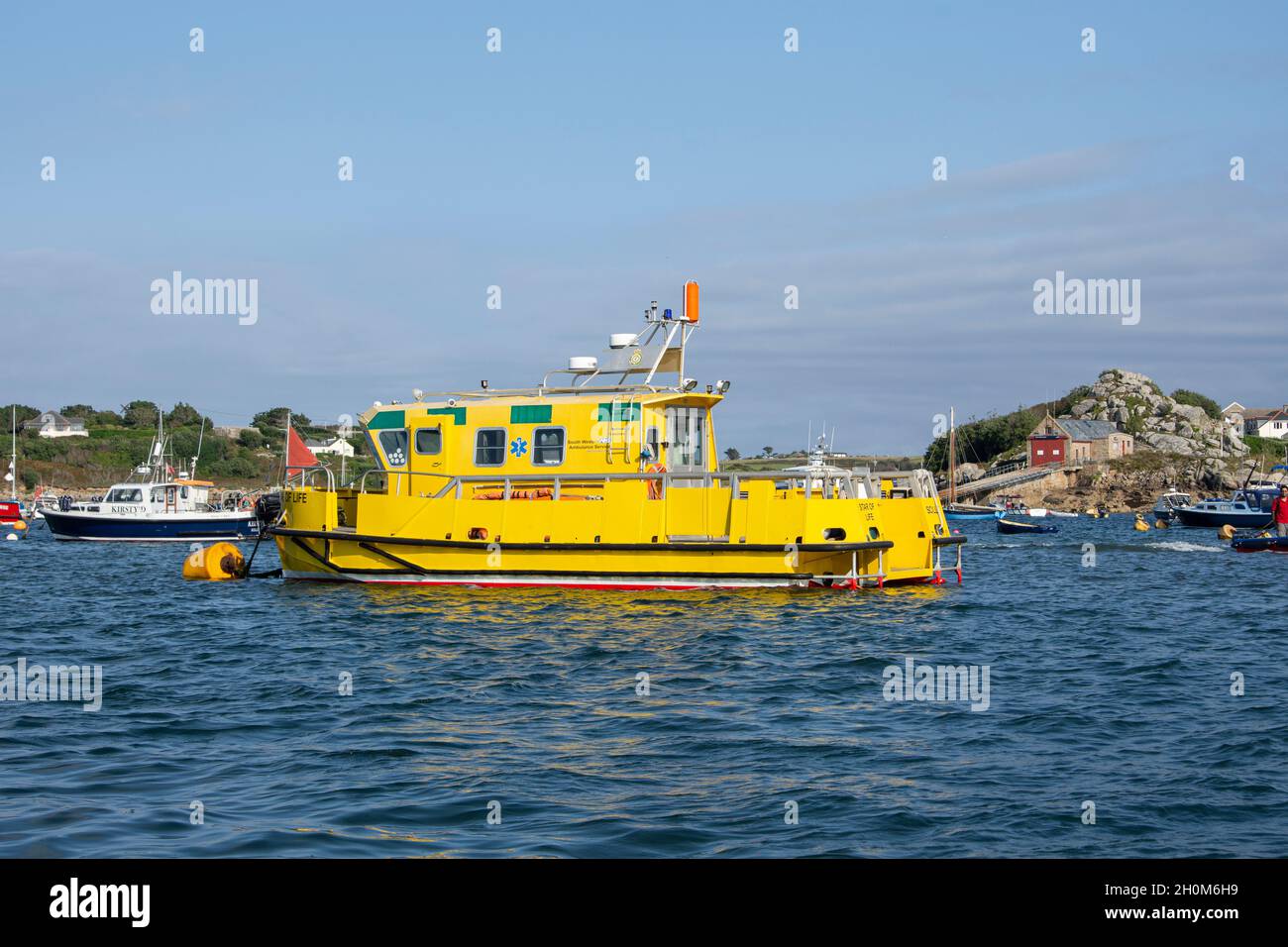 Ambulance maritime, Scilly Isles, Royaume-Uni Banque D'Images