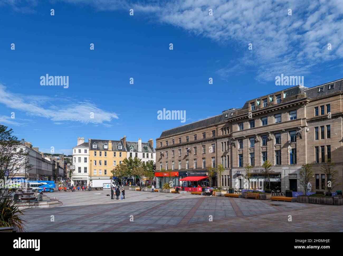City Square dans le centre de Dundee, Écosse, Royaume-Uni Banque D'Images