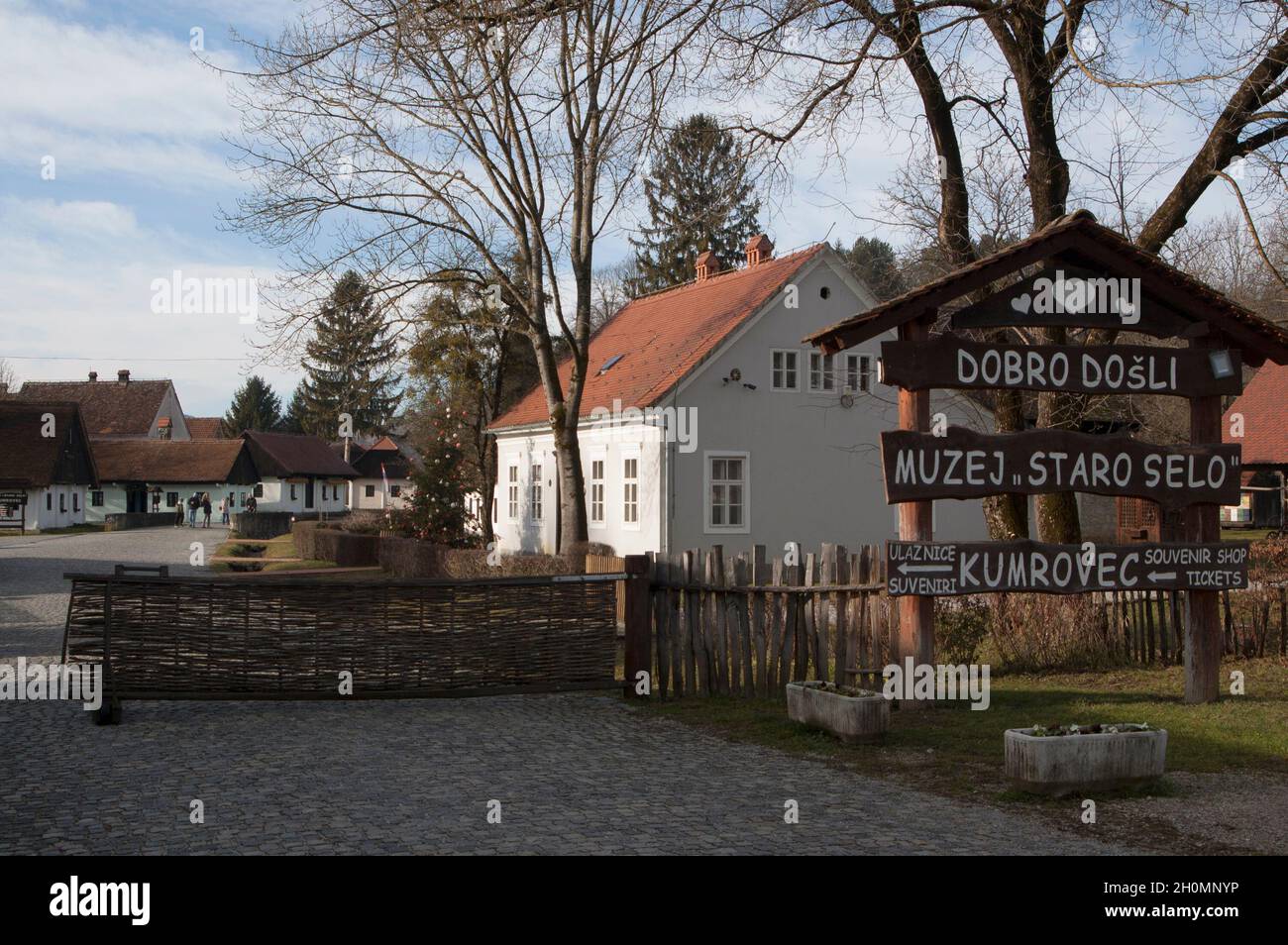 Staro selo Kumrovec, lieu de naissance du dirigeant yougoslave, le maréchal Josip Broz Tito, dans le musée du vieux village, en Croatie Banque D'Images