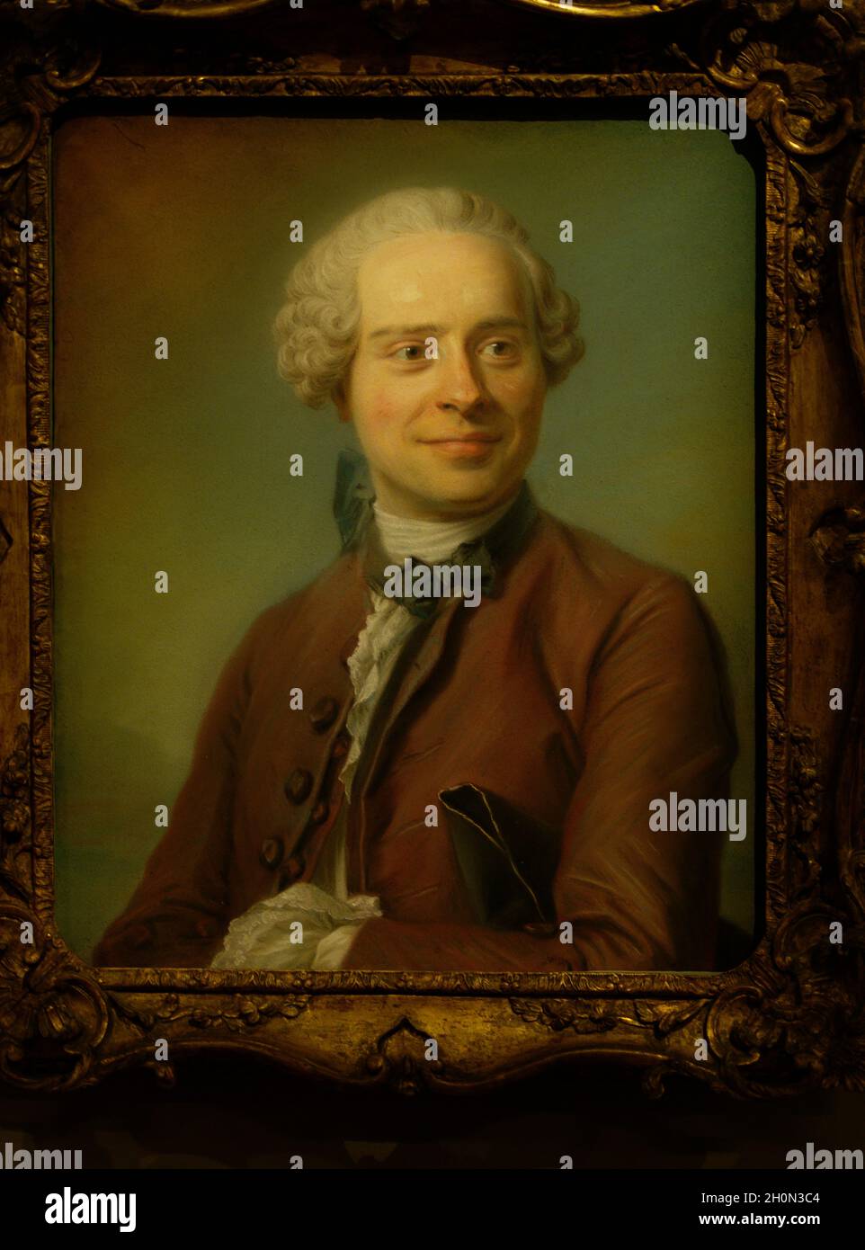 Jean le rond d'Alembert 1717-1783 auteur de l'Encyclopédie vers 1752-1753 Banque D'Images