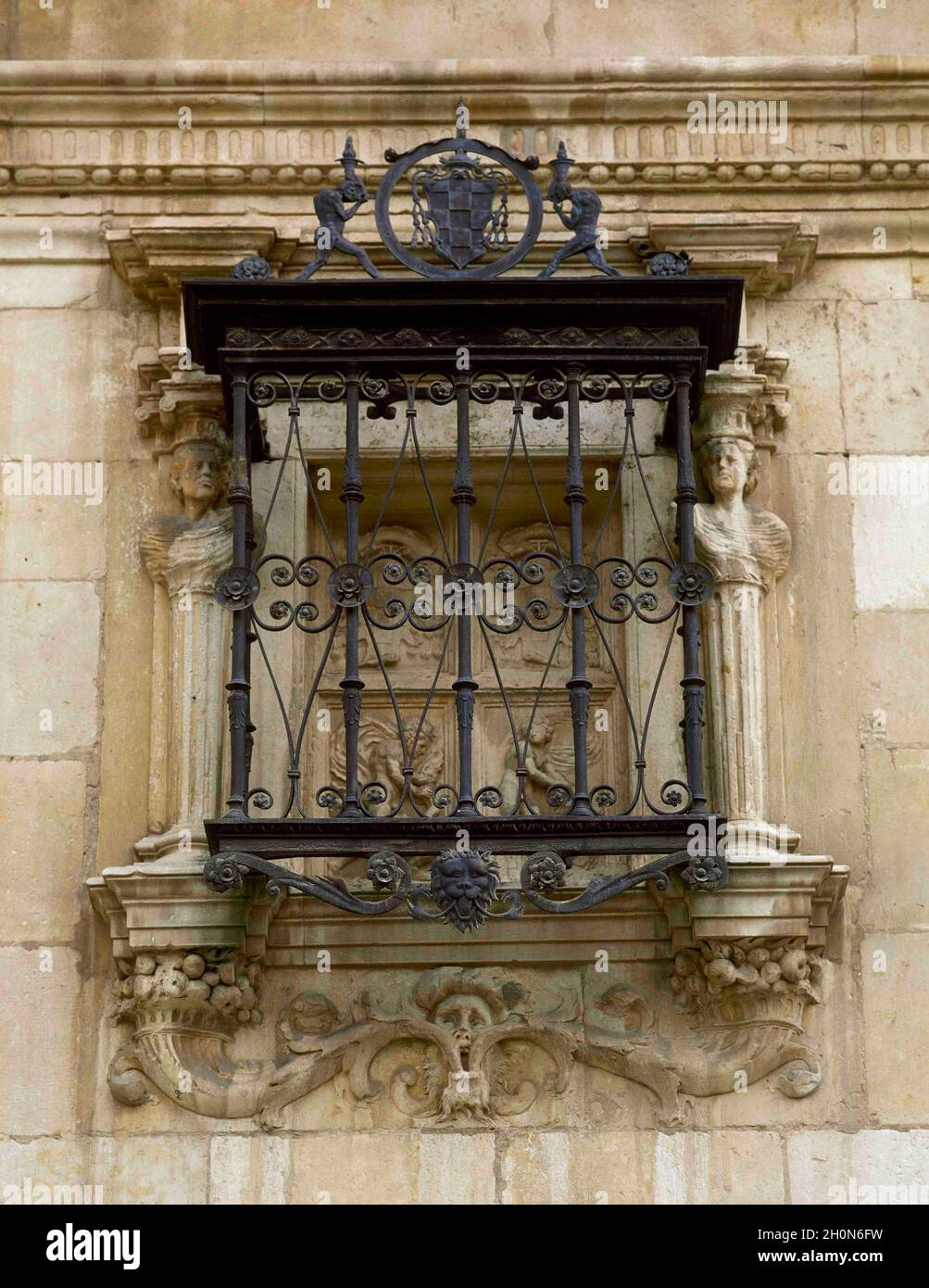 Espagne, Communauté de Madrid, Alcala de Henares. Université ou Collège de San Ildefonso (ancienne université). Fondée par le Cardinal Cisneros en 1498. Son con Banque D'Images