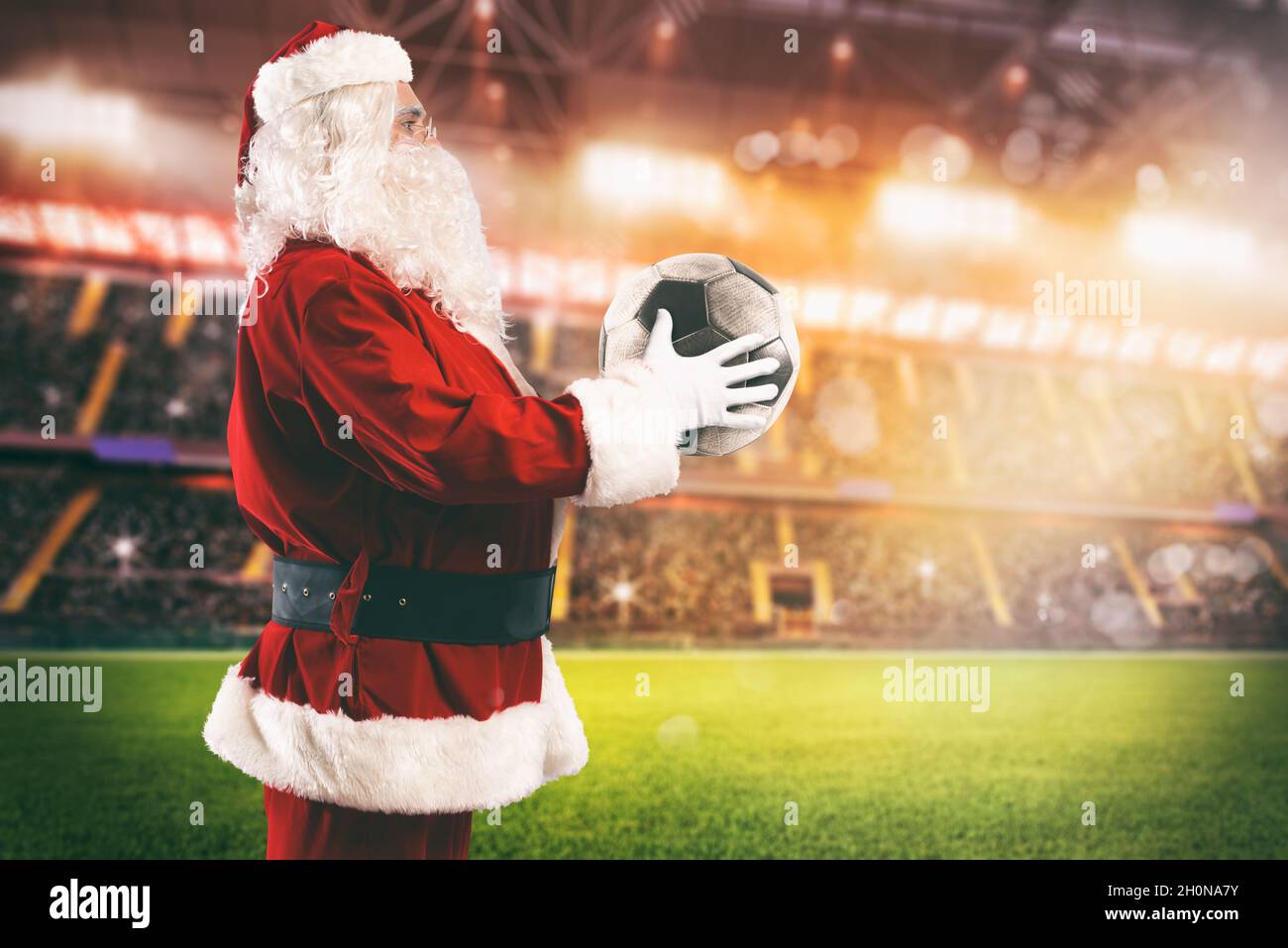 Le Père Noël au Football : Un Symbole de Joie et de Partage en 2024
