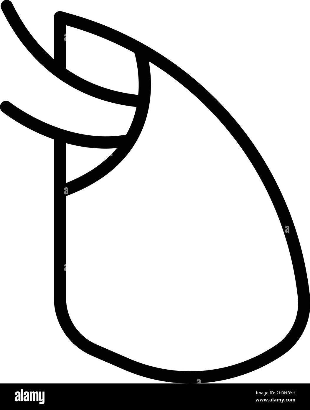 Vecteur de contour de l'icône de fluorographie.Radiographie du patient.Cancer du poumon Illustration de Vecteur