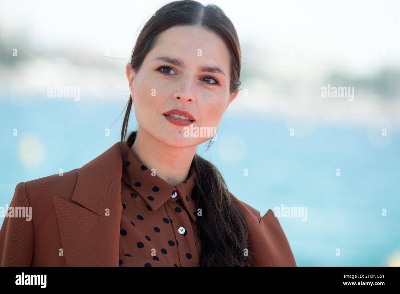 Ivana Loutito participe à la séance photo de la saison 5 de Gomorra lors de la 4e édition du Festival international de Cannes (Canneseries) à Cannes, le 13 octobre 2021, en France.Photo de David Niviere/ABACAPRESS.COM Banque D'Images