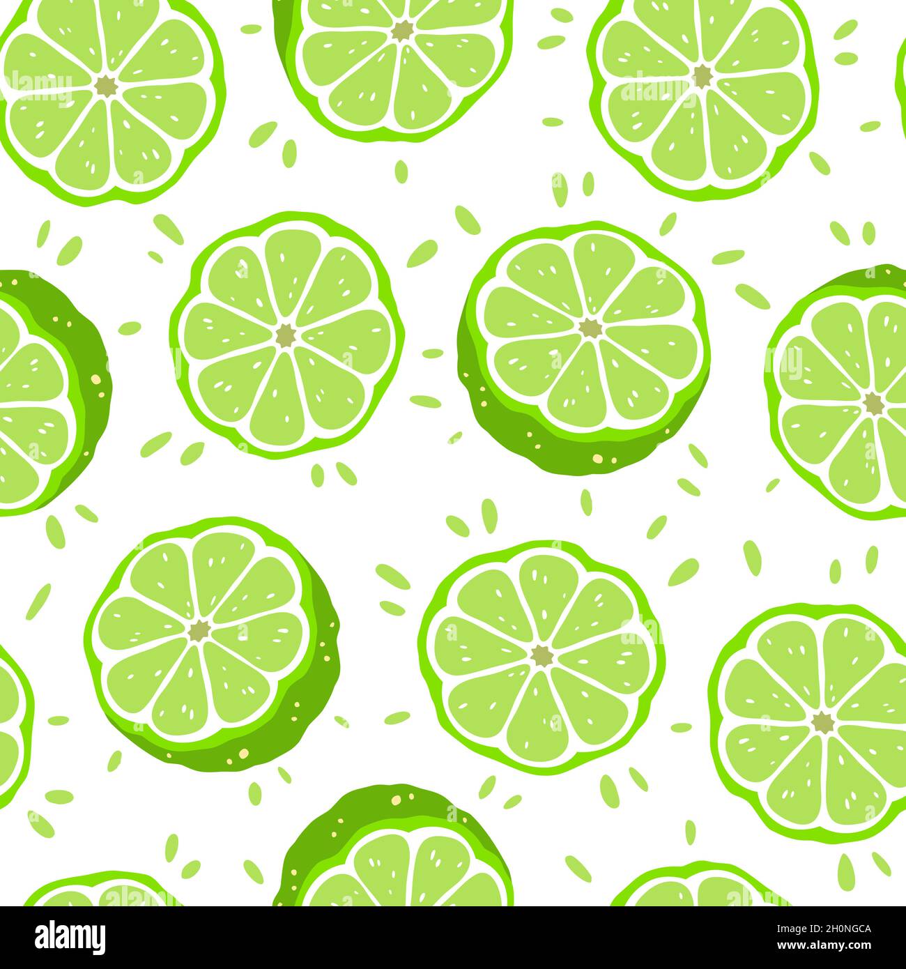 Motif sans couture avec tranches de limon.Illustration vectorielle Illustration de Vecteur