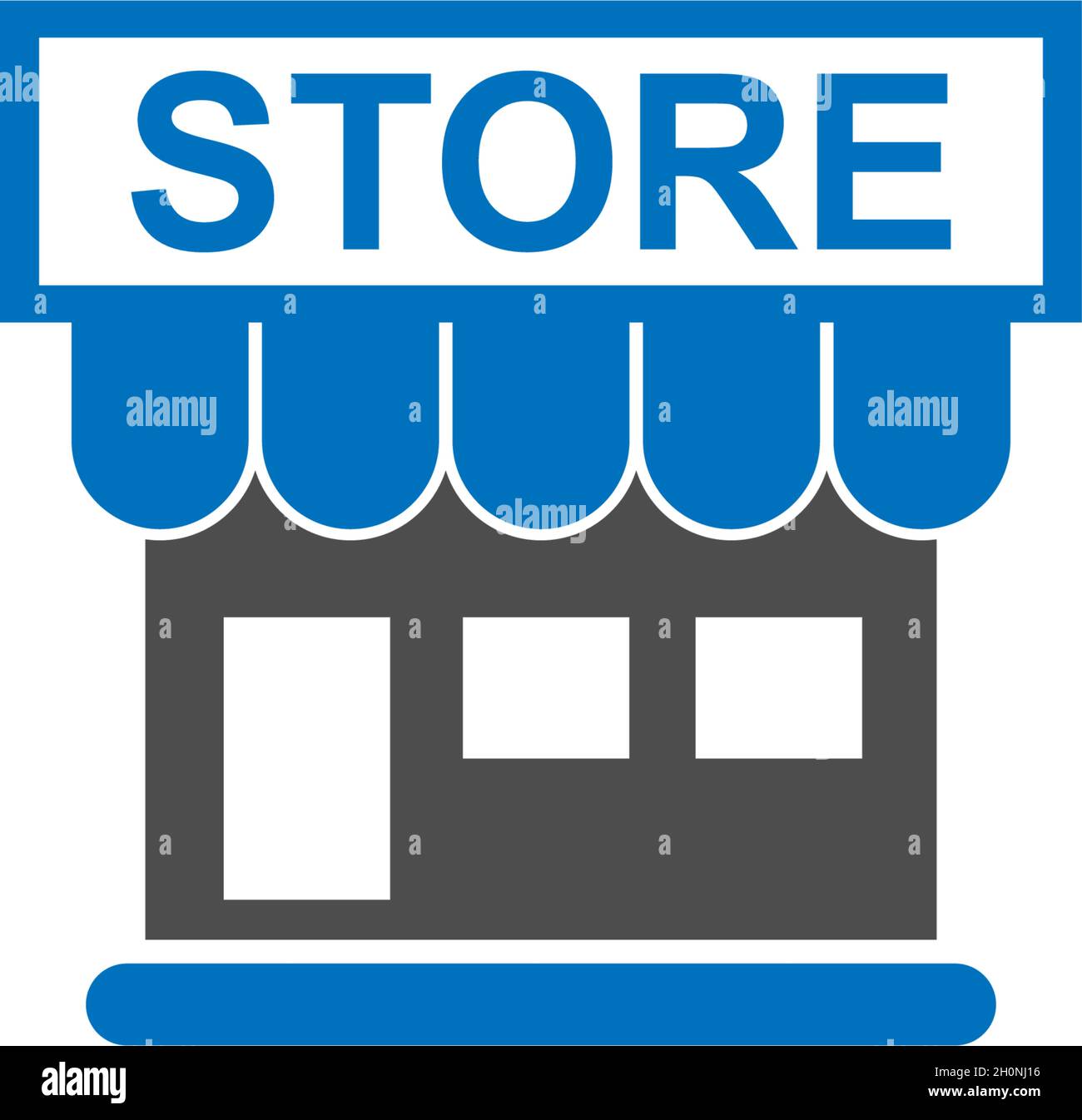Stocker le vecteur de modèle de logo d'icône Illustration de Vecteur