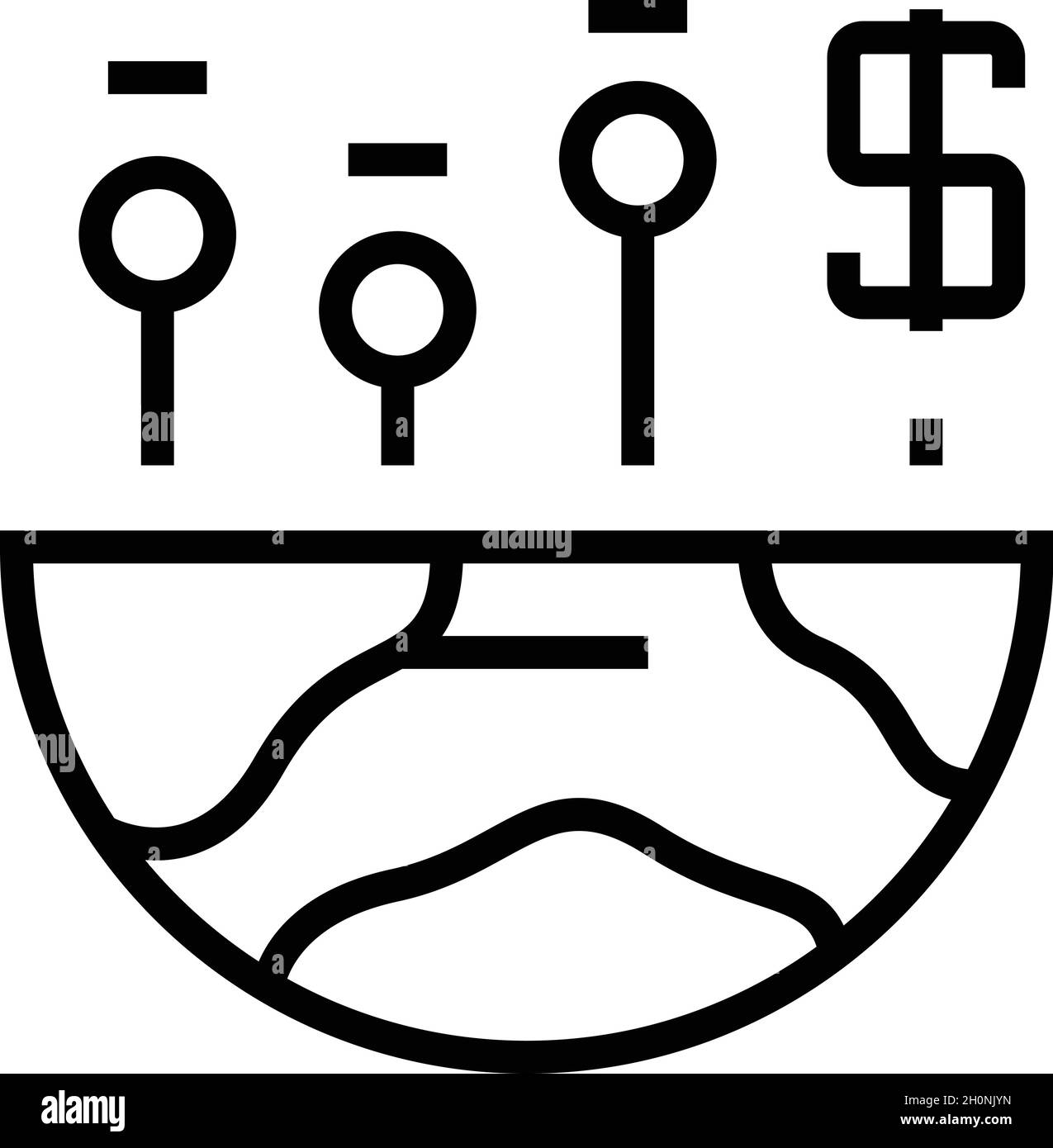 Vecteur de contour global de l'icône de haut-parleur.Discours des médias.Microphone humain Illustration de Vecteur