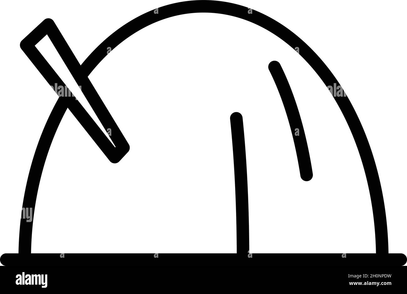 Vecteur de contour de l'icône de foin rural.Balle de paille.Haystack de ferme Illustration de Vecteur