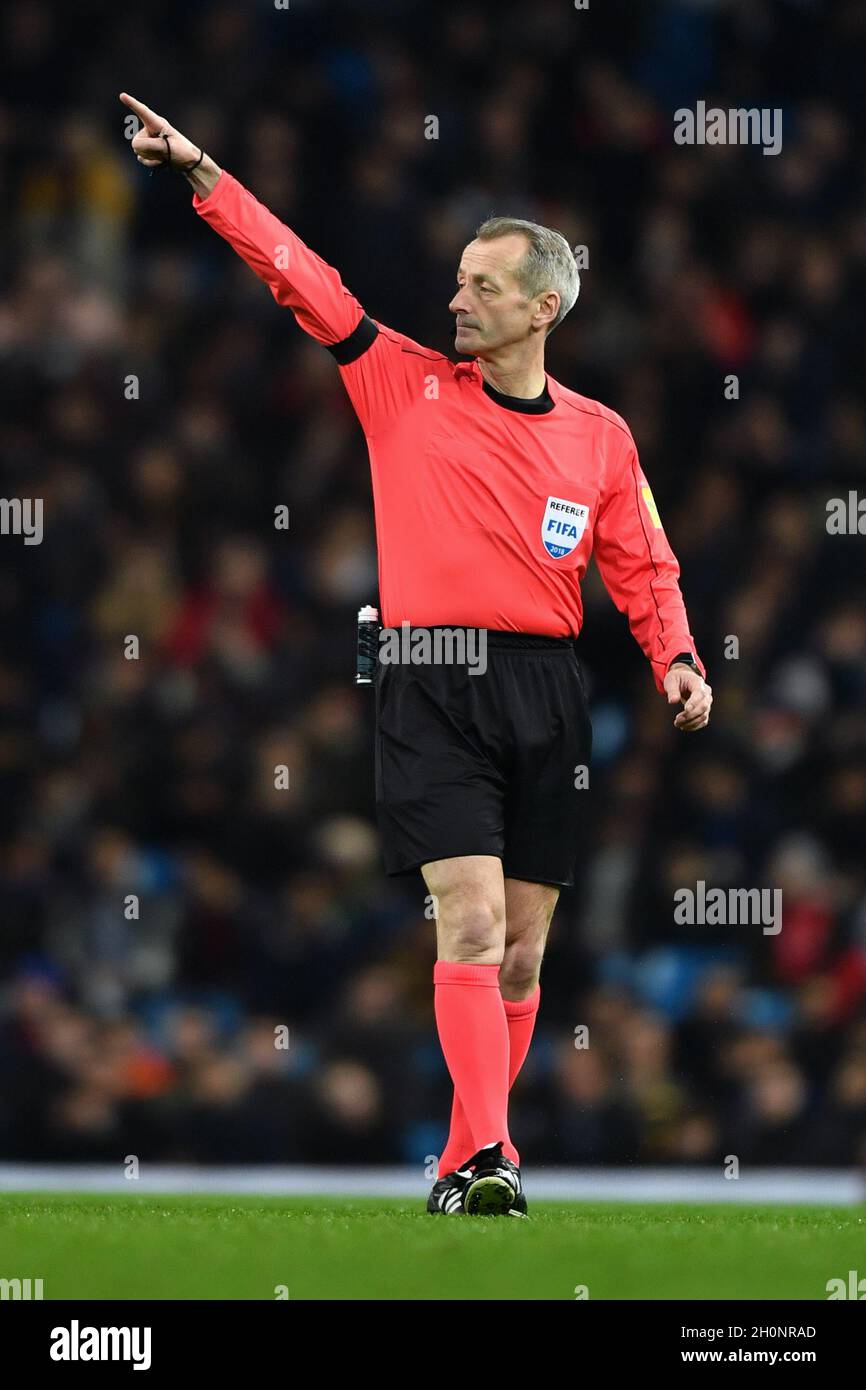 L'arbitre Mark Atkinson Banque D'Images