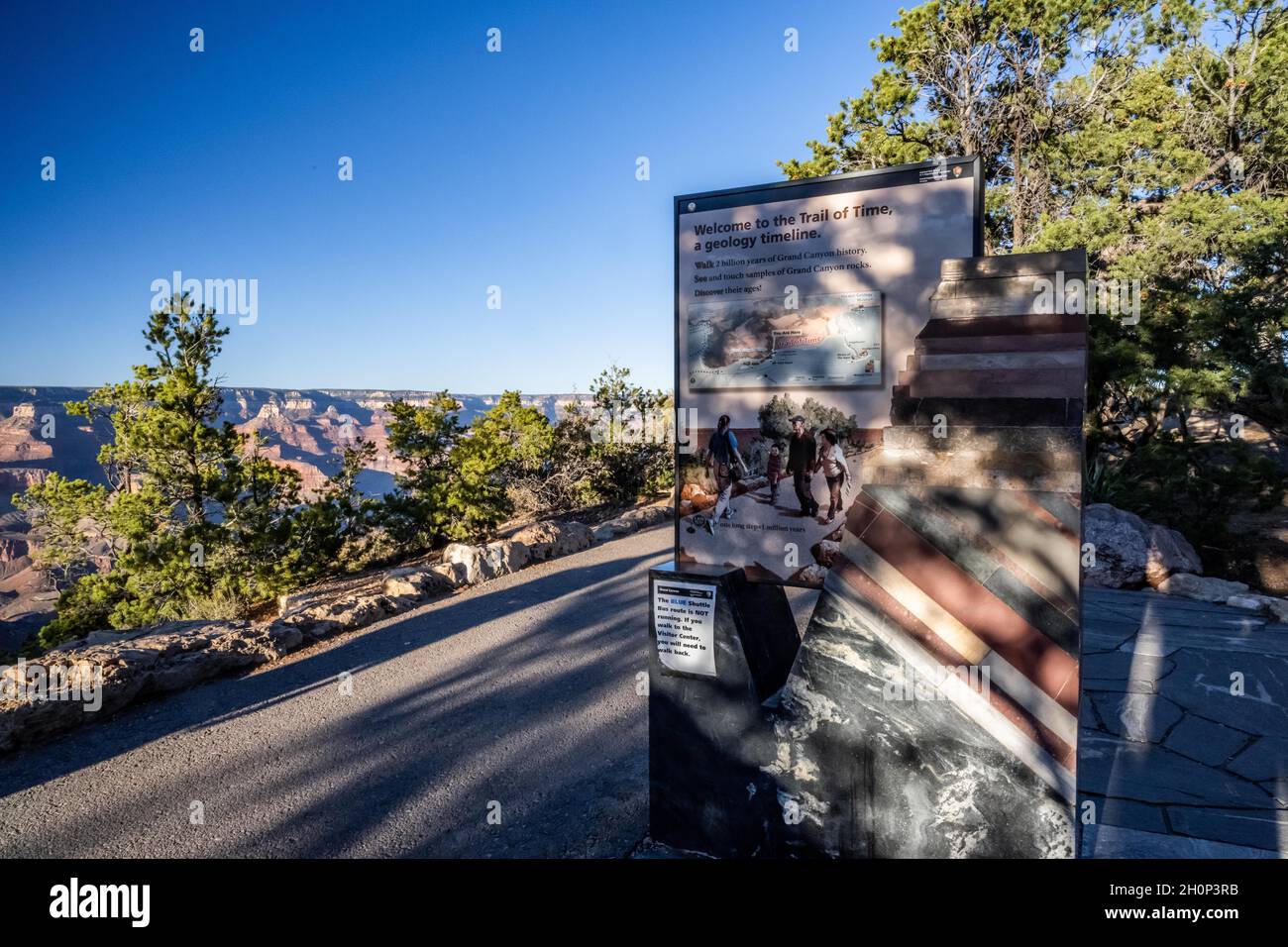 Parc national du Grand Canyon, Arizona, États-Unis - 12 octobre 2020 : la piste du temps Banque D'Images
