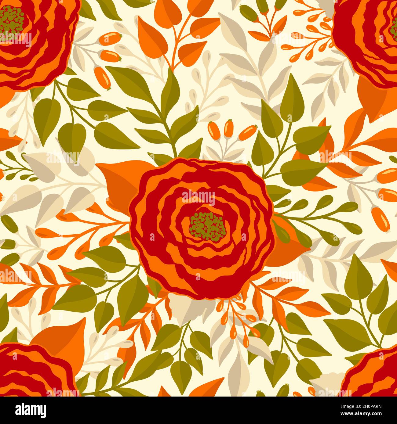 Motif fleuri sans couture.élégant motif floral.imprimé botanique. Imprimé mode. Illustration de Vecteur