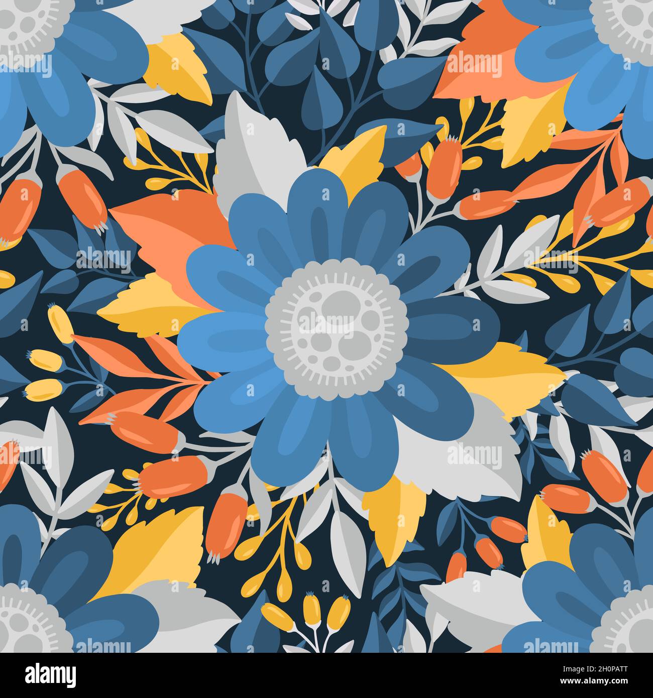 Motif fleuri sans couture.élégant motif floral.imprimé botanique. Imprimé mode. Illustration de Vecteur
