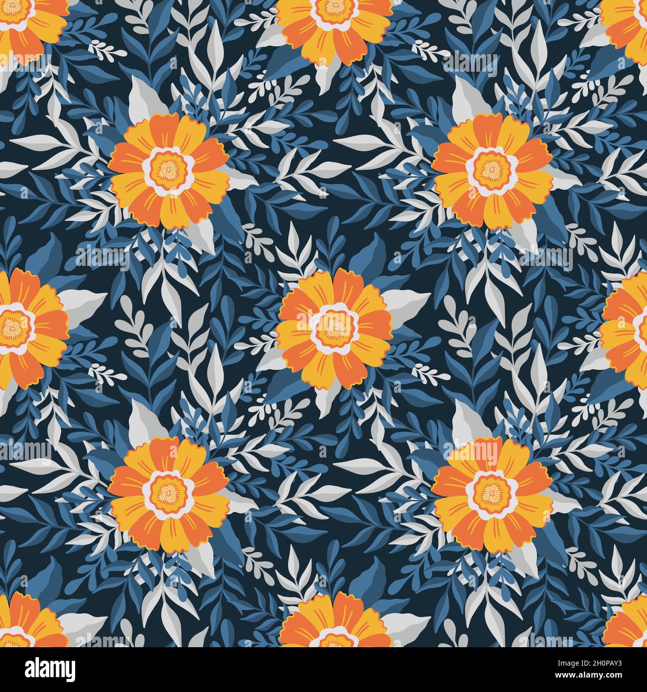 Motif fleuri sans couture.élégant motif floral.imprimé botanique. Imprimé mode. Illustration de Vecteur