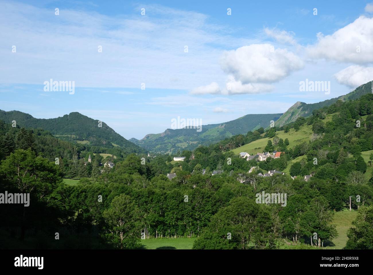 Mandailles Saint Julien dans la vallée de la Jordanne (centre de la France) Banque D'Images