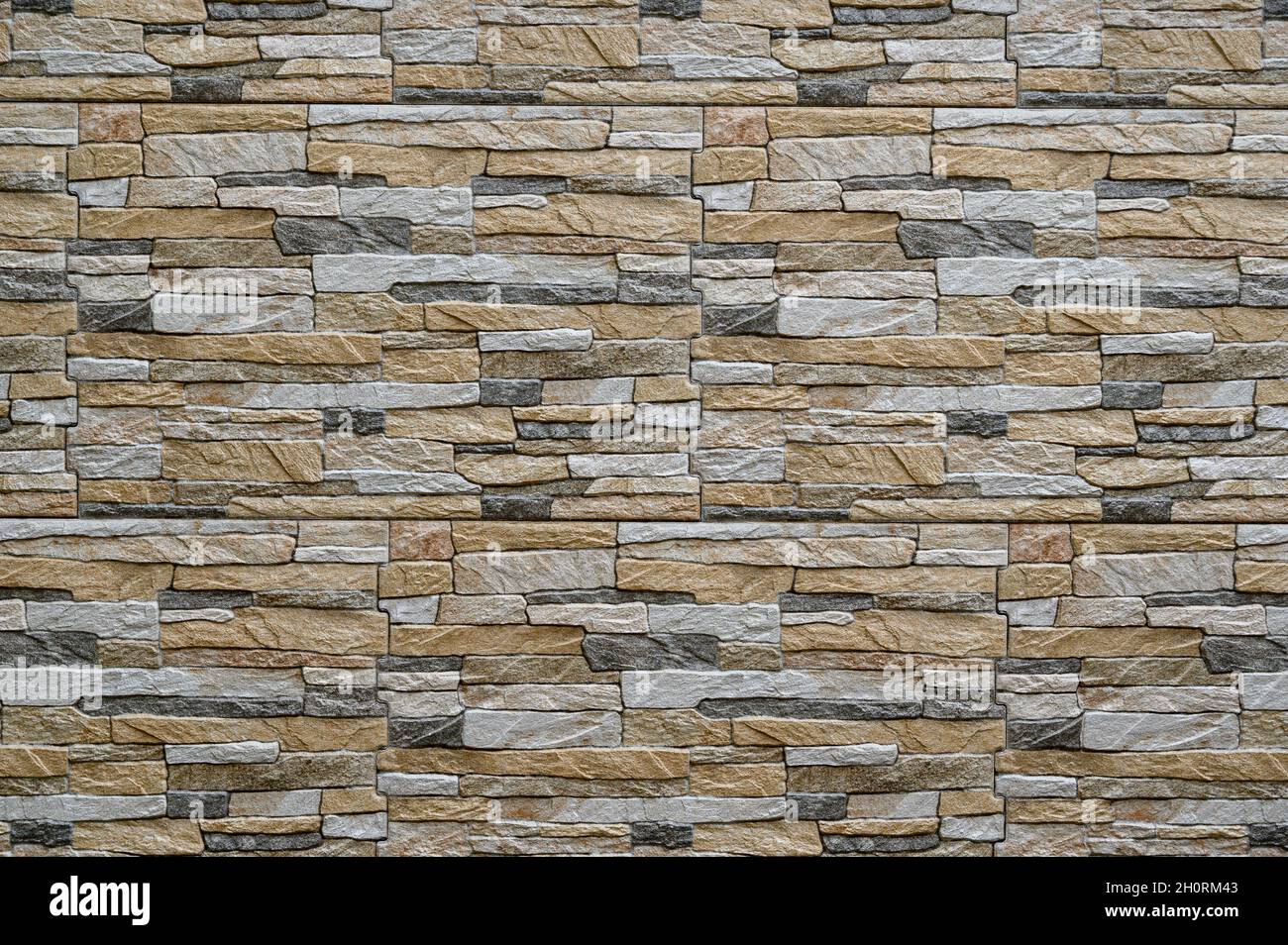 revêtement décoratif – carreaux imitant des roches – une texture Banque D'Images