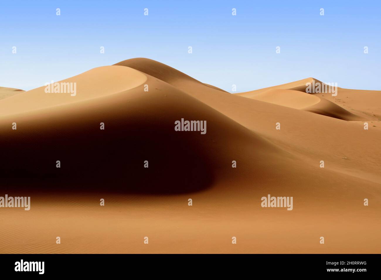 Dunes de sable dans le désert, l'Arabie Saoudite Banque D'Images