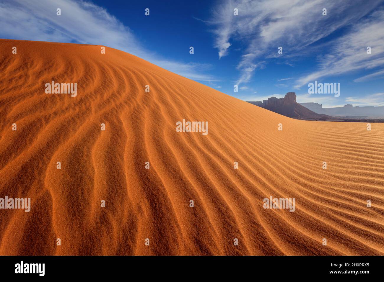 Dunes de sable dans le désert, l'Arabie Saoudite Banque D'Images