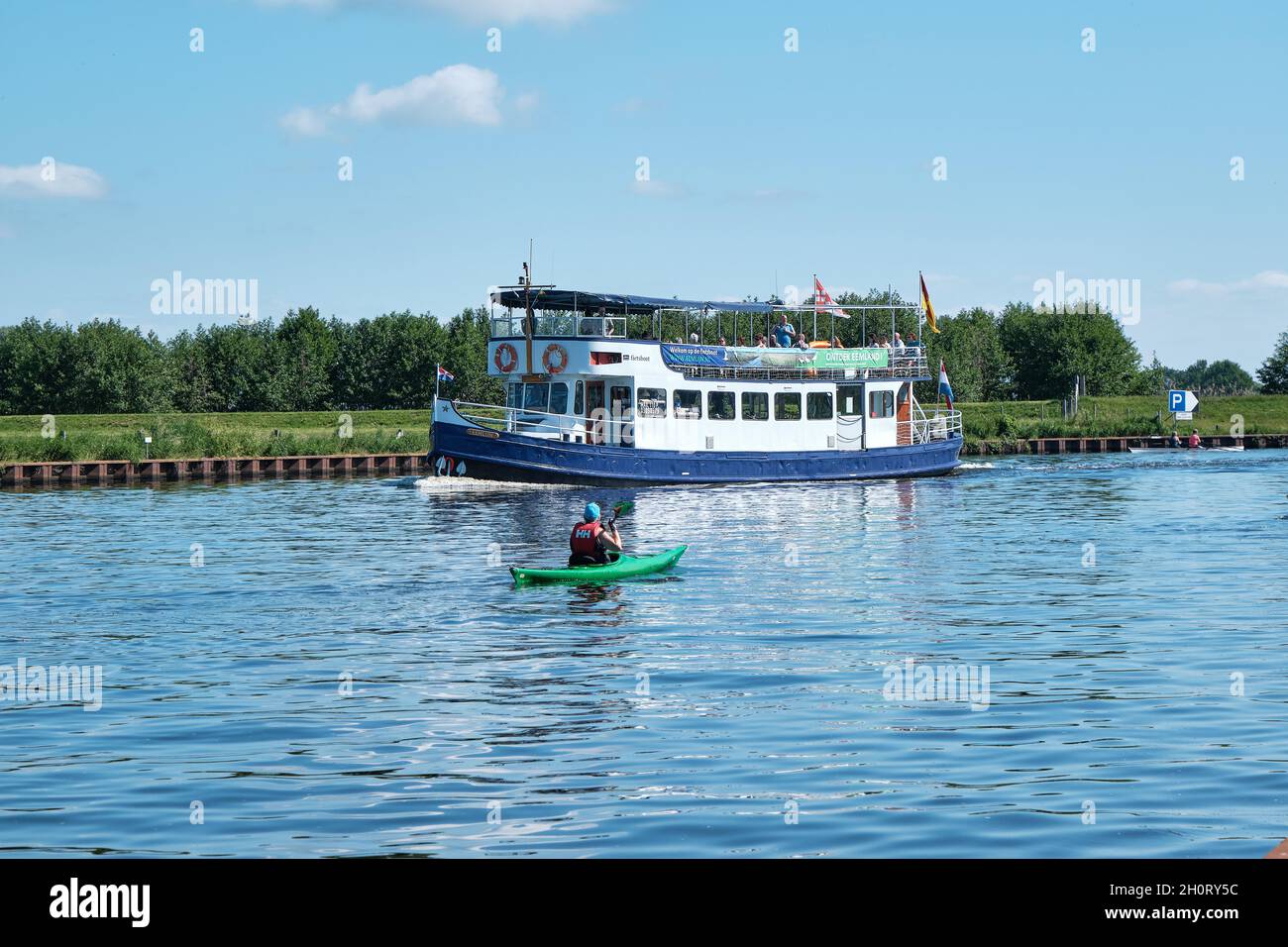 Amersfoort, Hoogland, paysBas 13 juin 2021, bateau à vélo, ferry