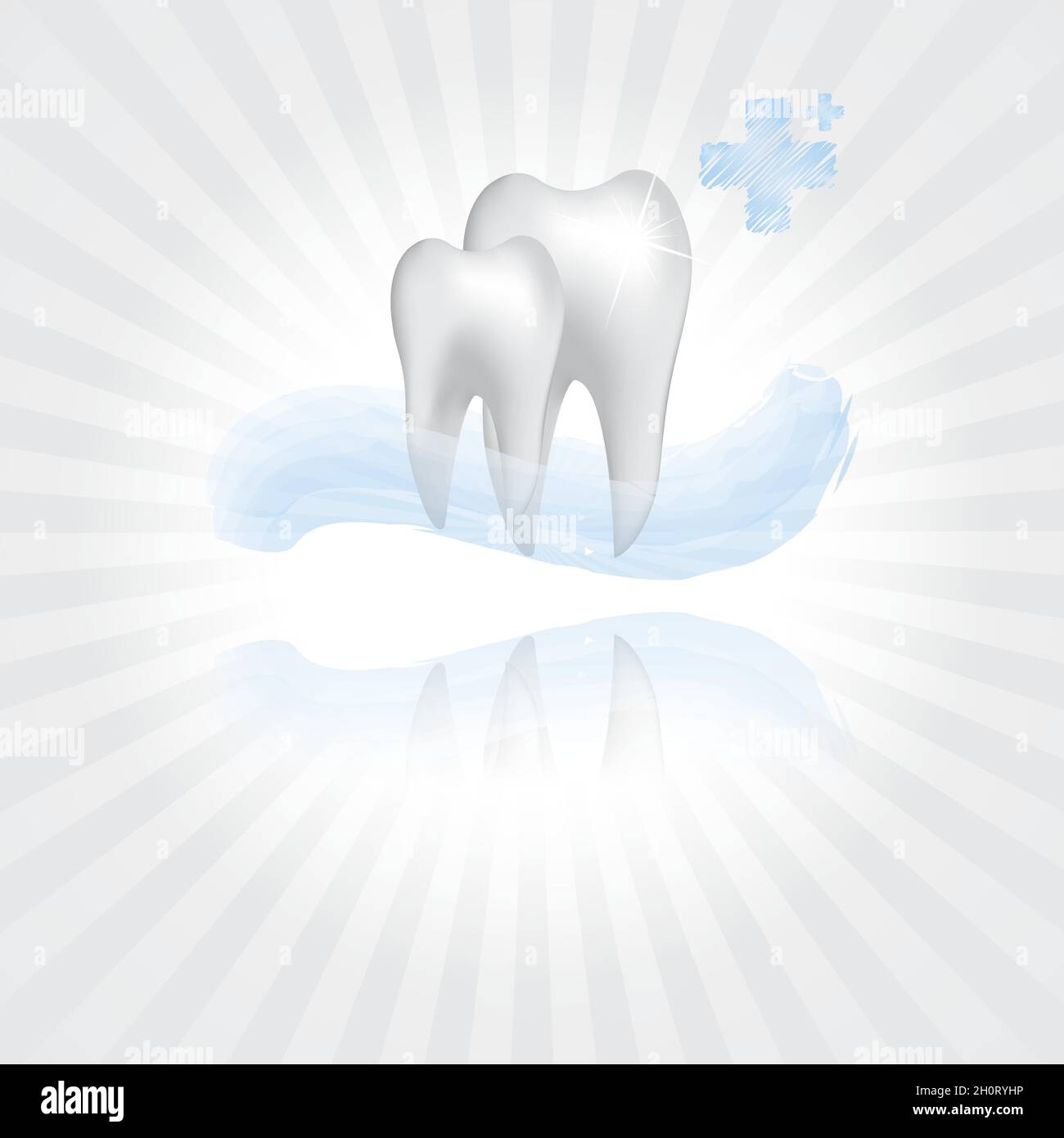 Illustration dentaire vectorielle abstraite des dents Illustration de Vecteur