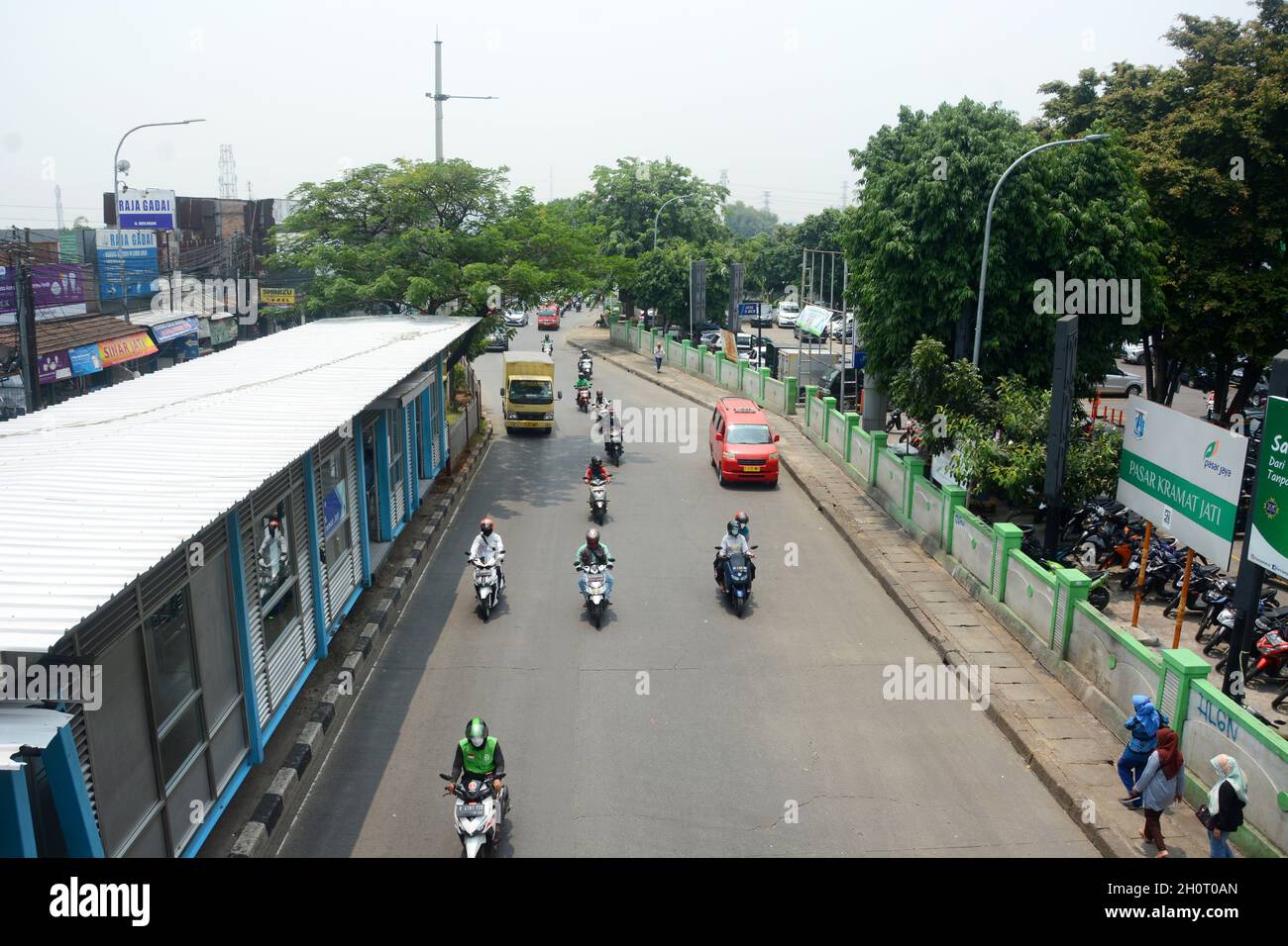 situation de la circulation à jakarta pendant la journée Banque D'Images