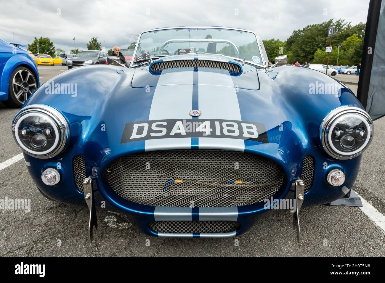 Darlington Royaume-Uni; 23 août 2020: Un cobra AC bleu à l'avant du salon de l'auto (salon de l'auto) Banque D'Images