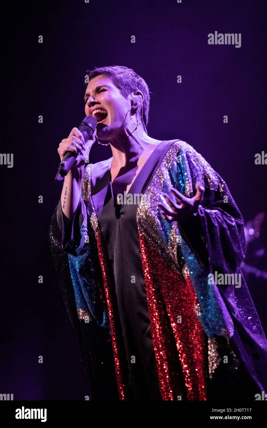 Barcelone, Espagne.2021.09.30. Concert de Fabia Rebordao Singer à Sala BARTS.Photographe: Aitor Rodero. Banque D'Images