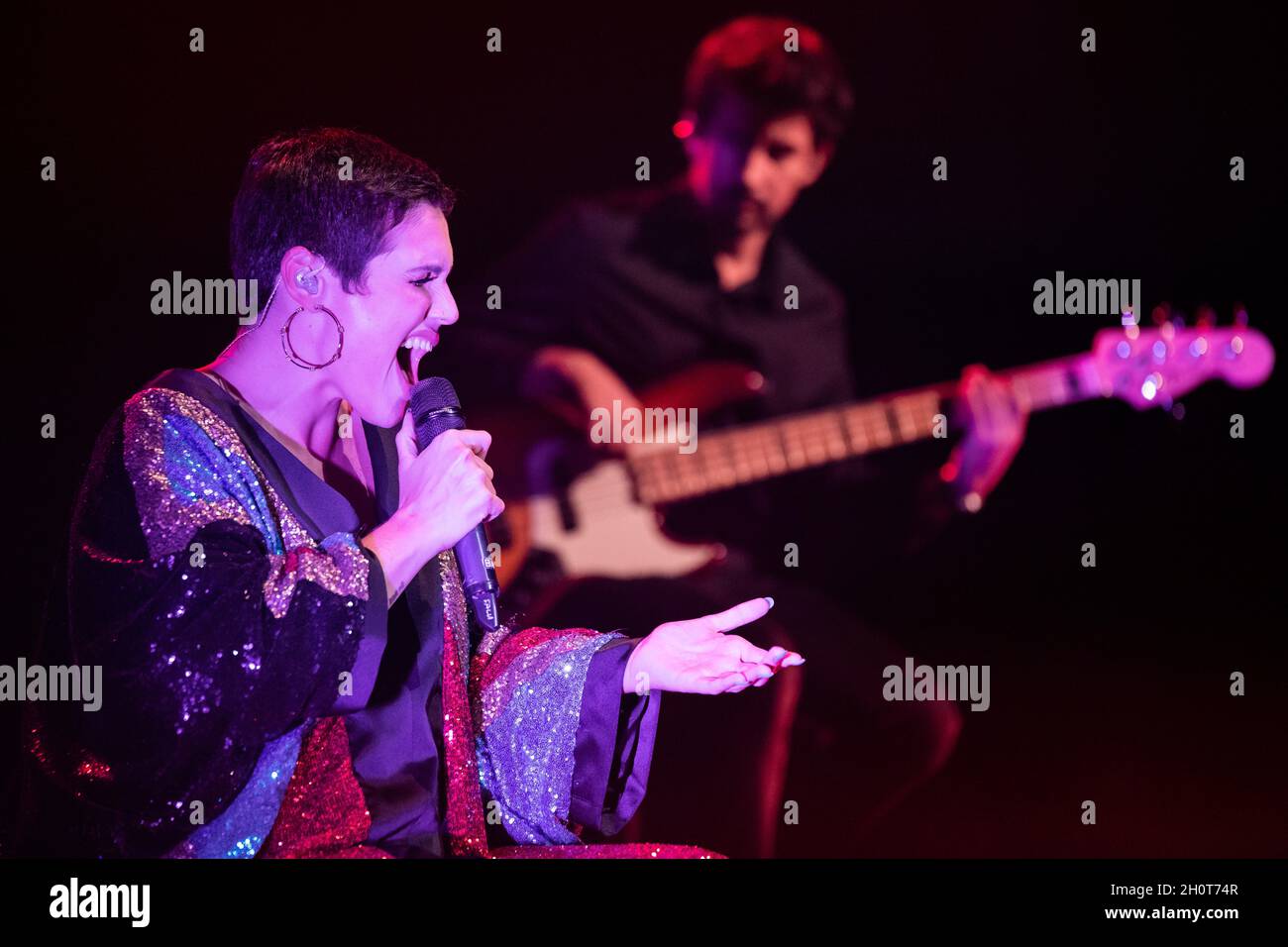 Barcelone, Espagne.2021.09.30. Concert de Fabia Rebordao Singer à Sala BARTS.Photographe: Aitor Rodero. Banque D'Images