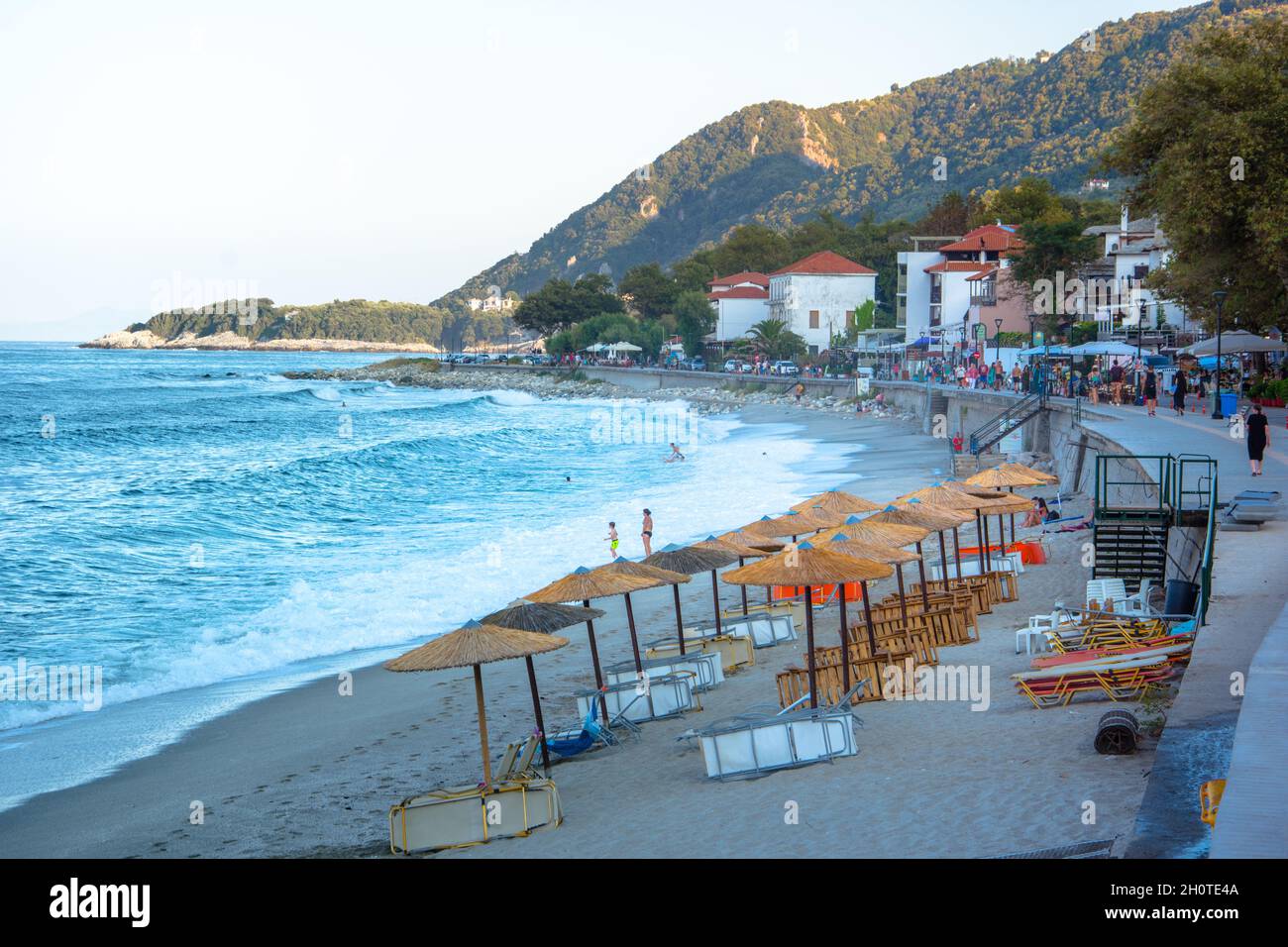 Célèbre village d'Agios Ioannis, Pélion, Grèce. Banque D'Images