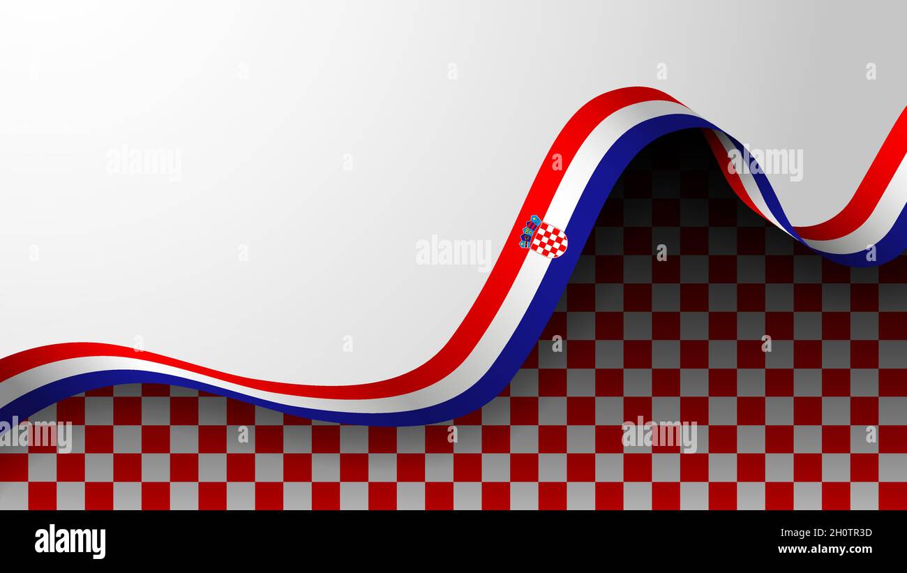 EPS10 vecteur Patriotic fond avec couleurs de drapeau de Croatie.Un élément d'impact pour l'utilisation que vous voulez en faire. Illustration de Vecteur