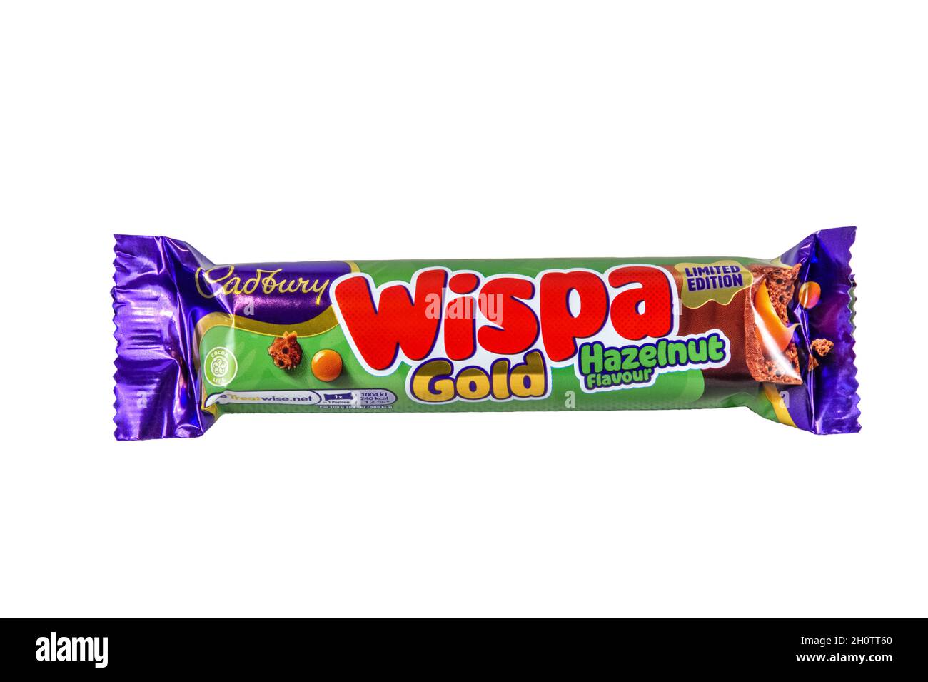 Une barre de chocolat Cadbury Wispa à saveur de noisette en édition limitée. Banque D'Images