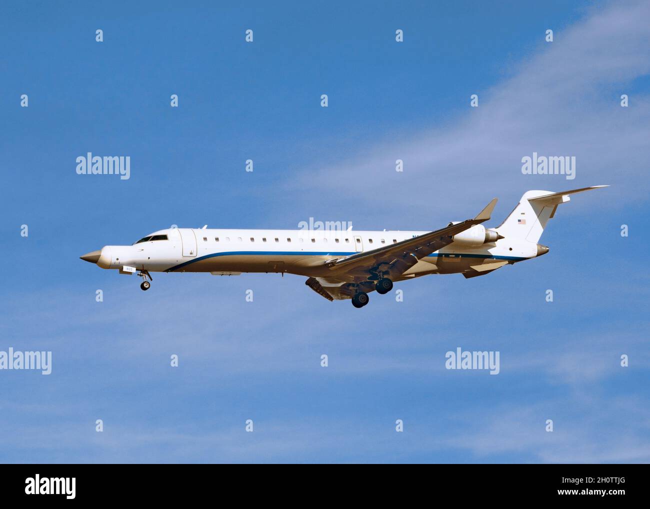 Plate-forme de test des systèmes électroniques embarqués Northrop Grumman CRJ701ER Banque D'Images