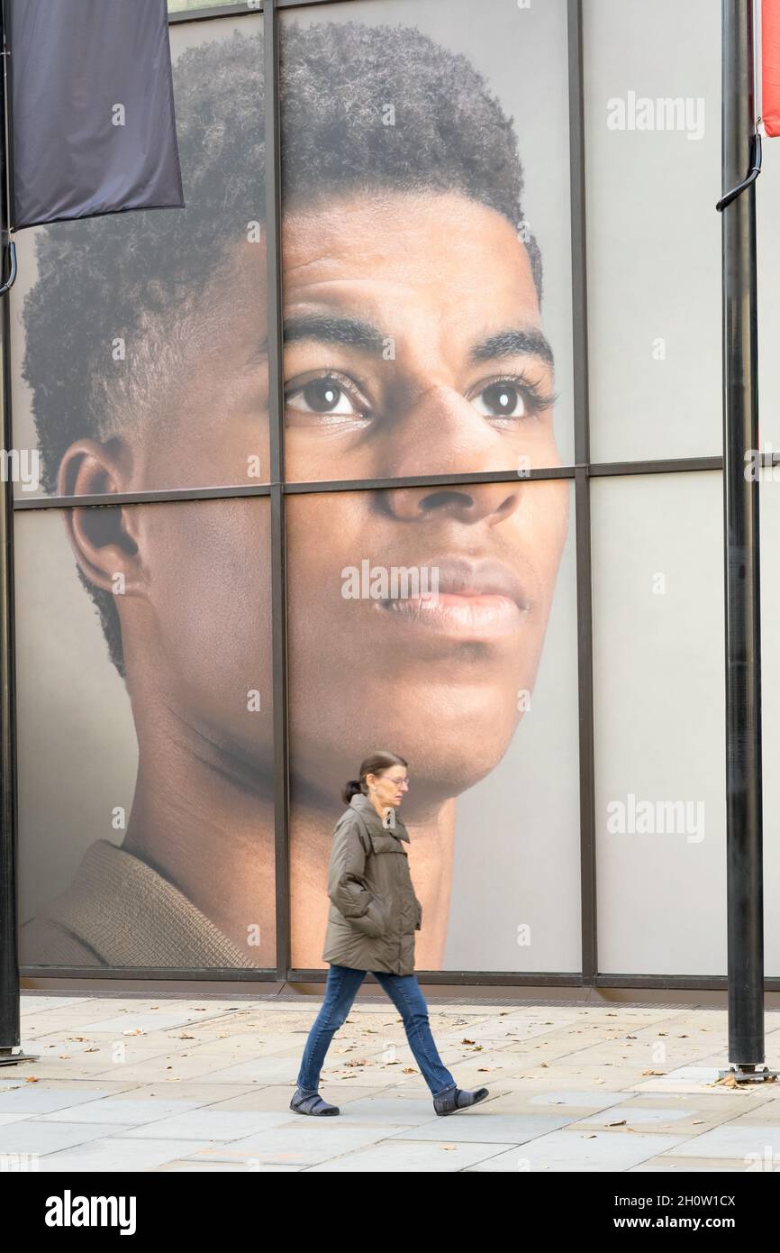Portrait de Marcus Rashford, Manchester United et footballeur d'Angleterre, Londres Banque D'Images