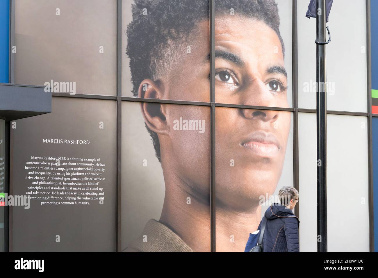 Portrait de Marcus Rashford, Manchester United et footballeur d'Angleterre, Londres Banque D'Images