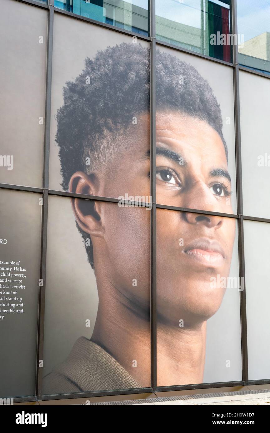 Portrait de Marcus Rashford, Manchester United et footballeur d'Angleterre, Londres Banque D'Images