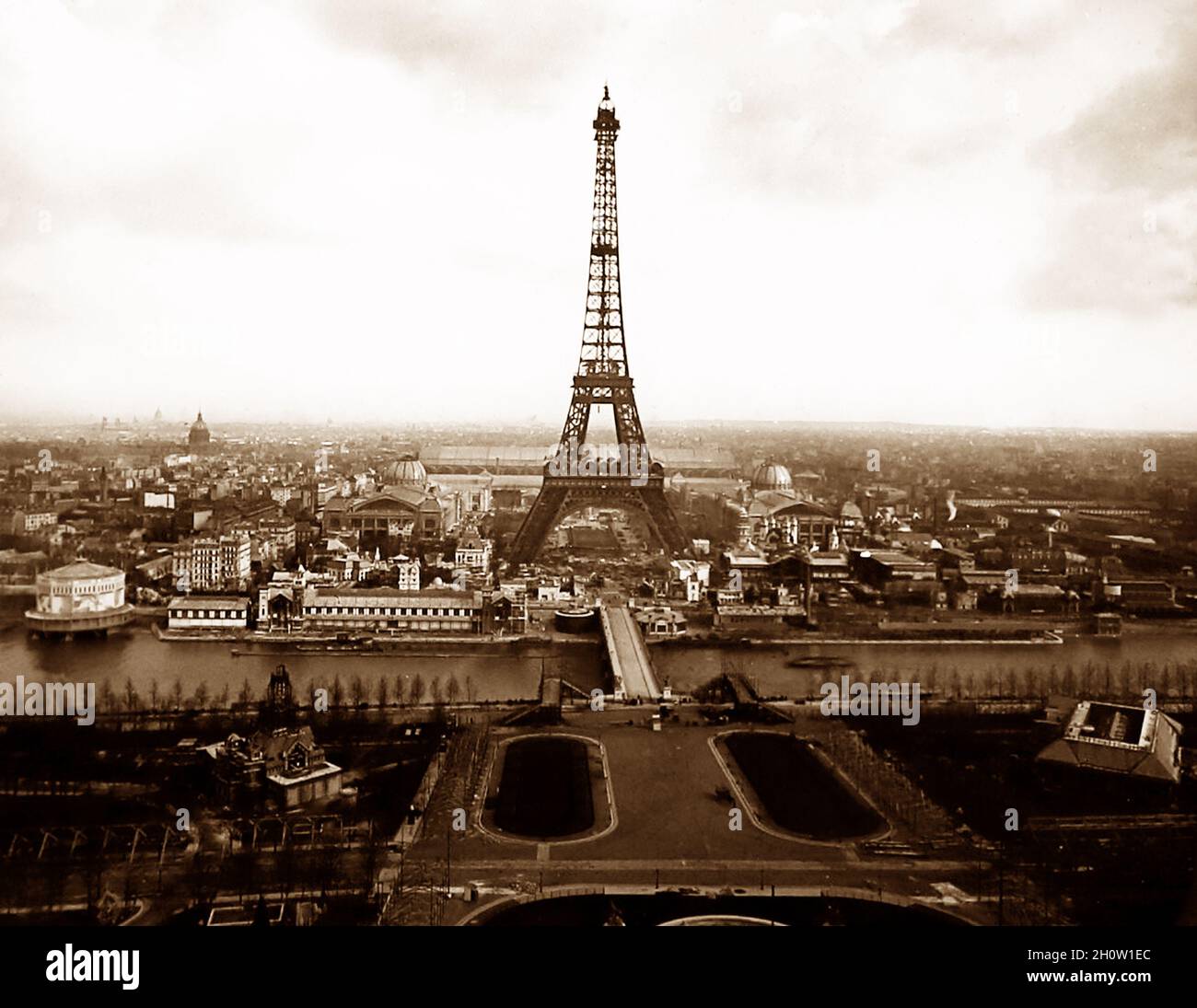 Tour Eiffel, 1889 exposition universelle, Paris, France Banque D'Images