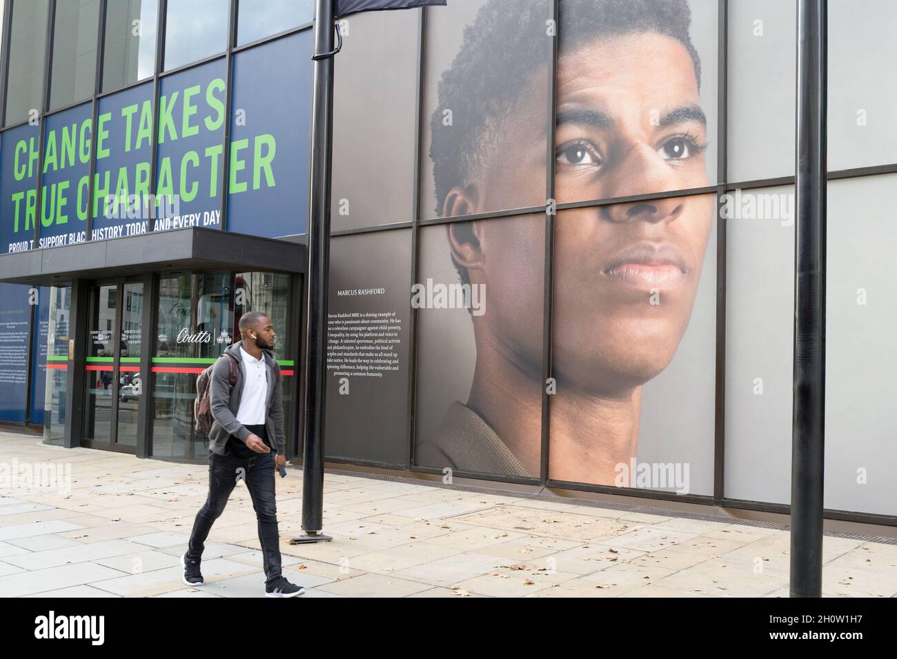 Portrait de Marcus Rashford, Manchester United et footballeur d'Angleterre, Londres Banque D'Images