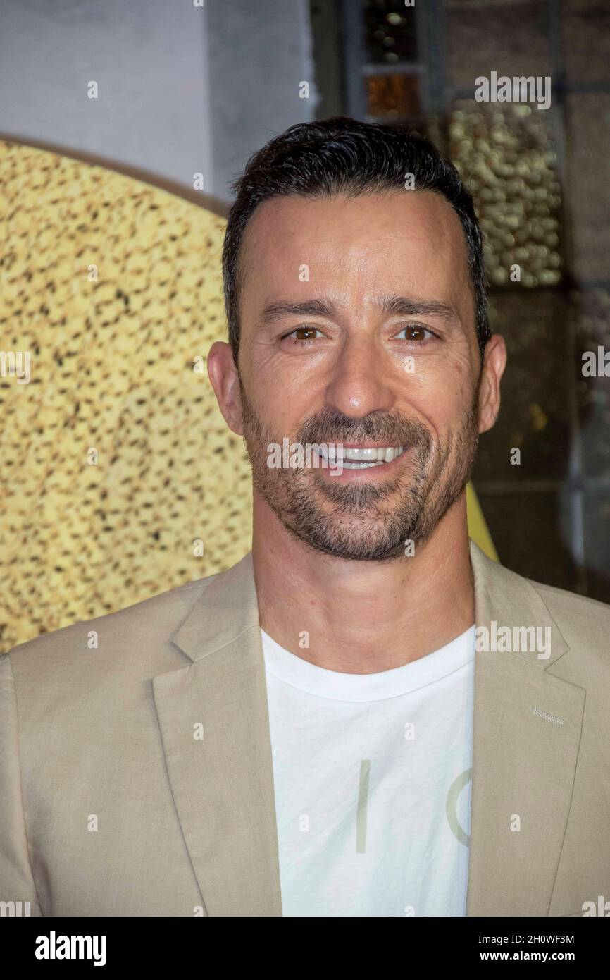 Madrid, Espagne.14 octobre 2021.Pablo Puyol au photocall pour la première exposition « A Chorus Line » à Madrid le jeudi 14 octobre 2021.Credit: CORMON PRESSE/Alamy Live News Banque D'Images