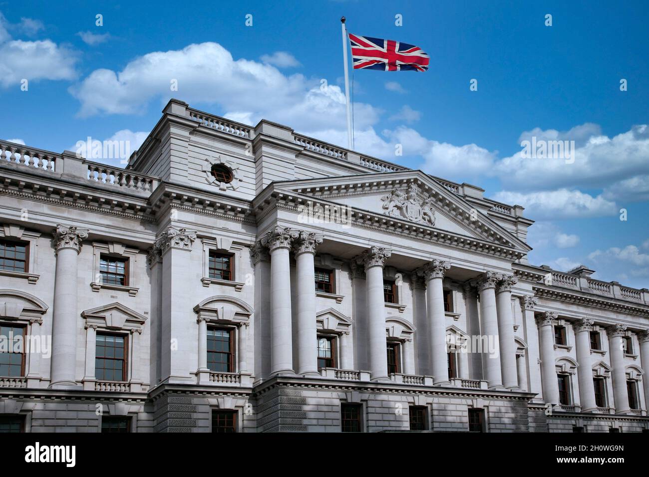 Immeuble de bureaux du gouvernement, Whitehall, Londres, Angleterre Banque D'Images