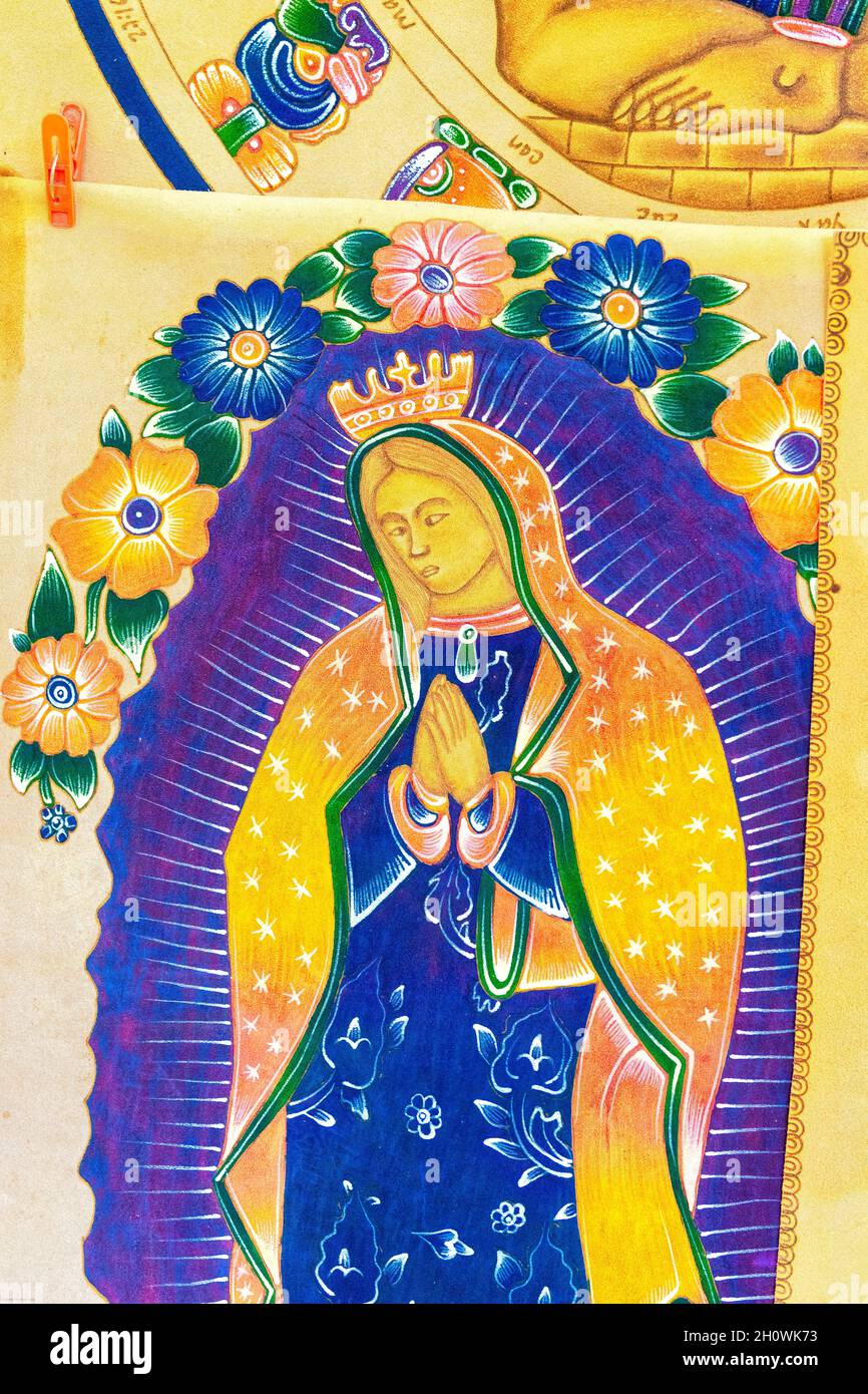 Vierge de Guadalupe, culture et tradition mexicaines, Mexique, 2021 Banque D'Images